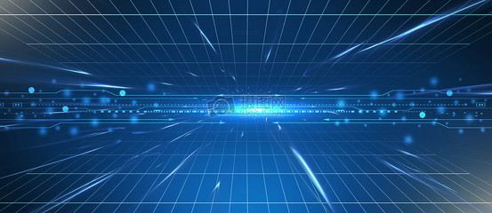 蓝色科技 未来展板的视觉语言与素材应用